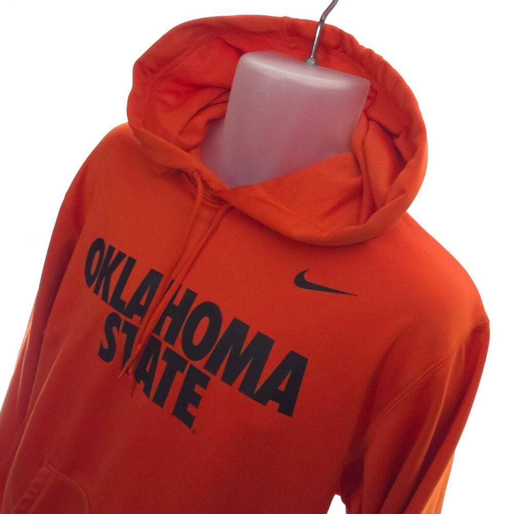 Nike Oklahoma State OSU Cowboys Hoodie Mens M Therma-Fit NCAA Football Free Ship - Picture 4 of 13